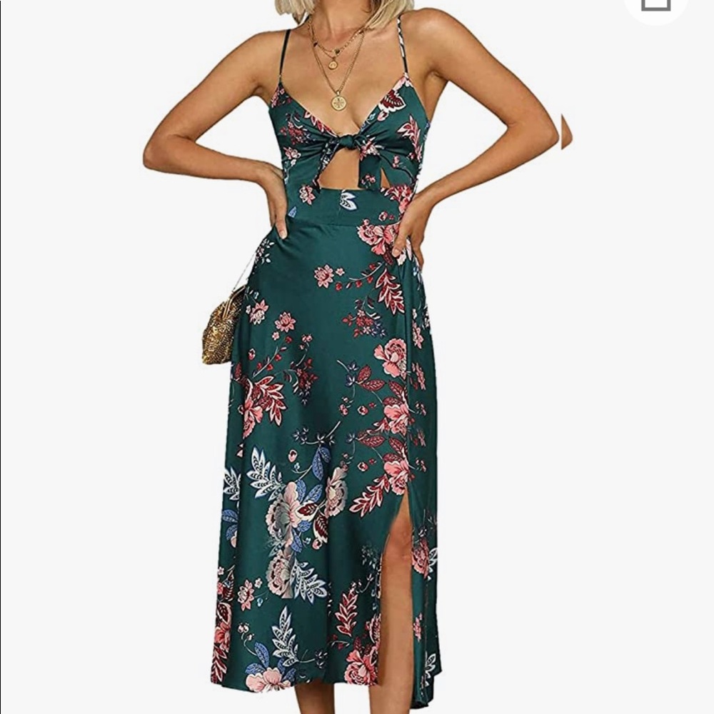 Spaghetti Strap Satin Dress